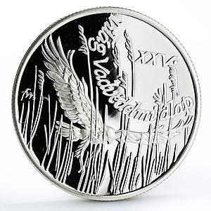Hungary 500 forint Conservation Wildlife Harrier Eagle Bird Fauna Ag coin 1988