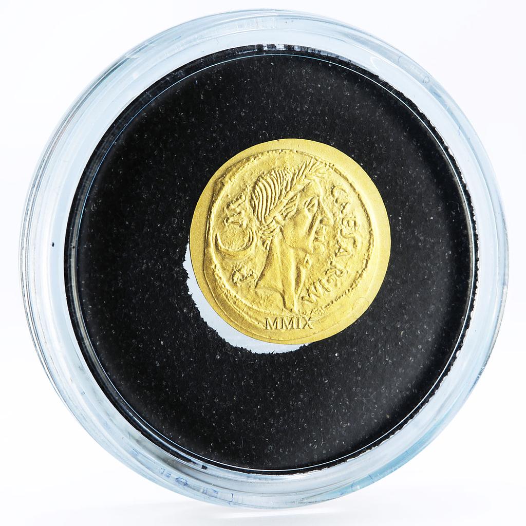 Palau 1 dollar Julius Ceasar Denarius gold coin 2009