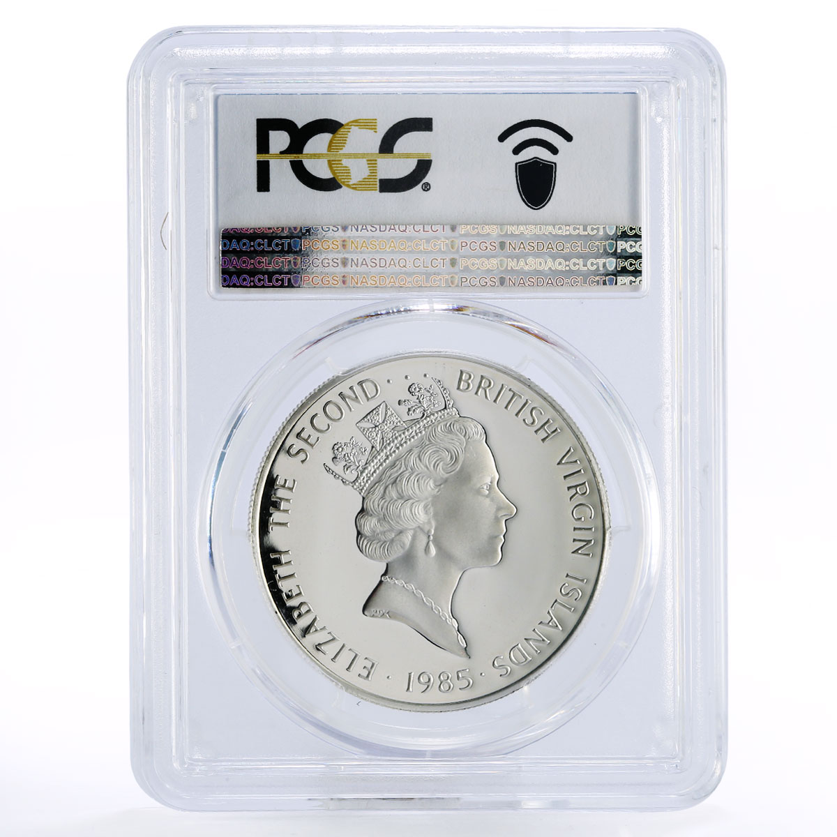 British Virgin Islands 20 dollars Gold Monstrance PR69 PCGS silver coin 1985