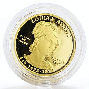 US 10 dollars Liberty In God We Trust Lousia Adams Bullion gold coin 1/2 oz 2008