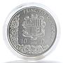 Andorra 10 dinars Female Viking warrior silver gilded coin 2008