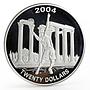 Liberia 20 dollars Athens Olympic Games series Tennis proof silver coin 2004