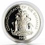 Bahamas 5 dollars Discovery of the New World Three Ships proof silver coin 1992