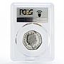 Britain 50 pence 250 Years of Kew Gardens PR67 PCGS piedfort silver coin 2009