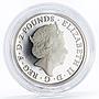 Britain 2 pounds Queen's Beasts series The White Mortimer Lion silver coin 2020