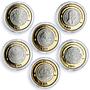 Mexico set of 6 coins Numismatic Heritage of Mexico Series II bimetal coins 2012