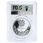 Armenia 100 dram Hundred Horse Chestnut PR70 PCGS colored silver coin 2014