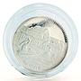 Benin 100 francs 10th Anniversary of Independnece Boat River silver coin 1971