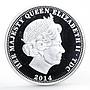 Tristan da Cunha 1 crown 300 Years of King George VI silver coin 2014