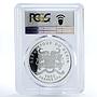 Benin 1000 francs Russian Winter PR68 PCGS colored proof silver coin 2020