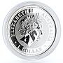 Australia 1 dollar Lunar Series I Year of the Horse gilded silver coin 2002