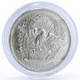 Biafra 1 pound Independence and Liberty Coat of Arms silver coin 1969