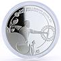 Azerbaijan 5 manat European Games in Baku Archery silver coin 2015
