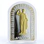 Andorra 10 diners Greek Pantheon Afrodita Statue gilded silver coin 2012
