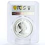 Bahamas 10 $ Christopher Columbus discovers America PR68 PCGS silver coin 1989