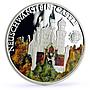 Palau 5 dollars World of Wonders Neuschwanstein Castle Architecture Ag coin 2010