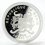 Benin 1000 francs Yorkshire Terrier Dog colored proof silver coin 2012