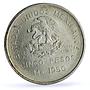 Mexico 5 pesos Opening of Southeastern Railroad Trains Railways silver coin 1950