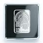 Andorra 10 diners Principat d'Andorra John Paul II rectangular Silver coin 2010
