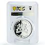 Bulgaria 10 leva Euro Integration Plovdiv City PR67 PCGS silver coin 1999