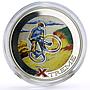 Andorra 10 diners Extreme Sports Mountain Biking colored proof silver coin 2007