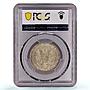 Austria 1 florin Franz Joseph I Coinage KM-2219 MS63 PCGS silver coin 1859 A