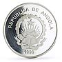 Angola 100 kwanzas Sydney Summer Olympic Games Opera House silver coin 1999