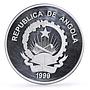 Angola 100 kwanzas Sydney Summer Olympic Games Opera House silver coin 1999