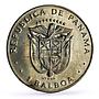 Panama 1 balboa Explorer Vasco Nunez de Balboa KM-39.2 Error LEY CuNi coin 1976