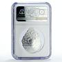 Palau 5 dollars Sea Treasures Marine Life Oyster Pearl PF70 NGC silver coin 2011