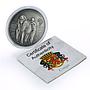 Congo 1000 francs African Ounce Wildlife Gorillas Monkeys Fauna silver coin 2018