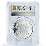 Benin 1000 francs Lunar Calendar Dragon Year Blue PR70 PCGS silver coin 2012