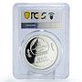 Mongolia 500 togrog New Wonders Brazil Christ Redeemer PR69 PCGS Ag coin 2008