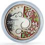 Macau 20 patacas Rat Mouse Year A Ma Temple Church Architecture silver coin 2008