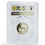 Mauritius 1/2 rupee Republic Coinage Queen Elizabeth PR66 PCGS CuNi coin 1971