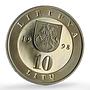 Lithuania 10 litu Vilnius Cathedrals Churches Architecture proof CuNi coin 1998