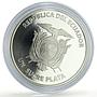 Ecuador 1 sucre Football World Cup in Brazil Trophy proof silver coin 2014