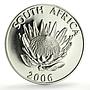 South Africa 1 rand Desmond Tutu Nobel Prize Politics silver coin 2006