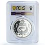 Egypt 5 pounds Ancient Treasures King Ramses II PR69 PCGS silver coin 1993