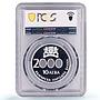 Bulgaria 10 leva New Millennium Beginning PR65 PCGS silver coin 2000