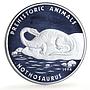 Cambodia 20 riels Prehistoric Nothosaurus Dinosaurs proof silver coin 1994