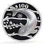 Mexico 100 pesos United Nations UNEP Vaquita Porpoise proof silver coin 1992