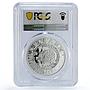 China 10 yuan Lunar Calendar Year of the Pig PR70 PCGS silver coin 2007