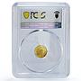 Laos 2000 kip Million Elephants Dynasty Animals History PR70 PCGS gold coin 2000