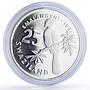 Swaziland 25 emalangeni Sobhuza II Jubilee Bird Politics proof silver coin 1981