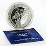 Belarus 20 rubles Olympic Games Biatlon proof silver coin 2001