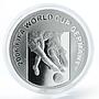 Azerbaijan 50 manat Football World Cup in Germany Two Players silver coin 2004