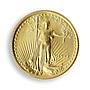 US 5 dollar Liberty In God We Trust Eagle Bullion gold coin 1/10 oz 1993