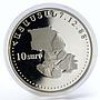 Armenia 10 drams 10th Anniversary of the Earthquake proof silver coin 1998