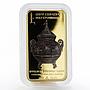 Armenia 1000 drams Cauldron For Holy Chrism Gilded proof silver coin 2014